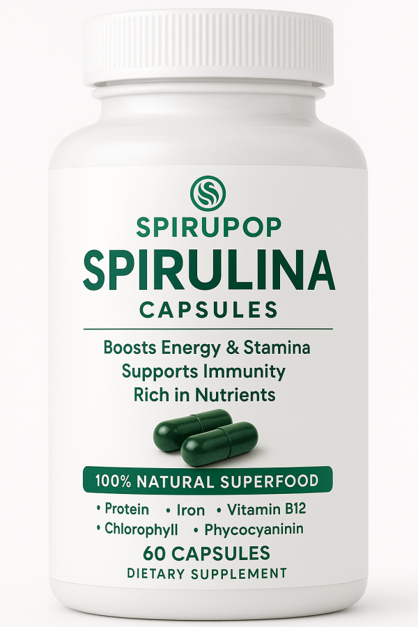 Spirupop Spirulina Capsules
